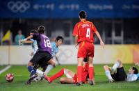 FUSSBALL  Olympia 2008   Vorrunde  Frauen   China - Argentinien