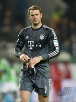 Fussball, 1. Bundesliga  Saison 2014/2015: VfL Wolfsburg - FC Bayern Muenchen