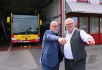 Verkehrsminister Winfried Hermann (Die Gruenen) bei der Firma Moby