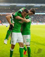 Fussball, 1. Bundesliga  Saison 2014/2015: Werder Bremen - Hertha BSC Berlin