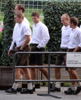 Fussball 1. Bundesliga 2013/2014:  FC Bayern Muenchen in Lederhosen