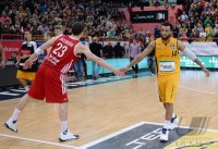 Basketball 1. Bundesliga 2013/2014:  Walter Tigers Tuebingen - Brose Baskets Bamberg