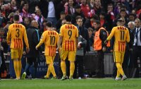Fussball CHL 15/16 Viertelfinale: Atletico Madrid - FC Barcelona