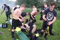 Fussball Kreisliga B 6  21/22:  SGM Kiebingen / Buehl  feiert die Meisterschaft