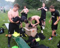 Fussball Kreisliga B 6  21/22:  SGM Kiebingen / Buehl  feiert die Meisterschaft