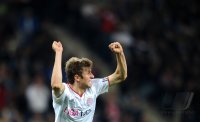 Fussball 1. Bundesliga : JUBEL Thomas Mueller (FC Bayern Muenchen)