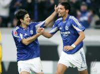 Fussball 1. Bundesliga: Schalke - Duisburg, Jubel
