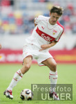 Fussball 1. Bundesliga: Stuttgart, GENTNER Einzelaktion am BallLeon