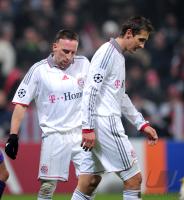 FUSSBALL  International CHL 09/10 : Franck Ribery mit Miroslav Klose (v. li., FCB)