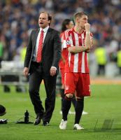 Fussball Champions League Finale:  ENTTAEUSCHUNG Bastian Schweinsteiger, Christian Nerlinger (v. re., FCB)