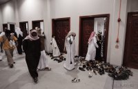 Fussball AFC Asian Cup 2011: Halbzeitgebet im Khalifa Stadion Doha