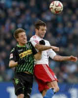 Fussball, 1. Bundesliga  Saison 2014/2015: Hamburger SV - Borussia Moenchengladbach