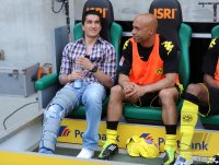 Fussball 1. Bundesliga:  Nuri Sahin, Dede  (v. li., Borussia Dortmund)