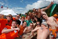 FUSSBALL EURO 2008: Fancamp der Niederlaender in Interlaaken