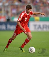 Fussball Saison 2013/2014: DFB Pokal 1. Runde: Thomas Mueller (FC Bayern Muenchen)