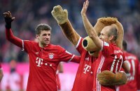 Fussball 1. Bundesliga Saison 16/17: FC Bayern Muenchen - VfL Wolfsburg