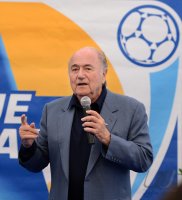 Fusball FIFA 74. Blue Stars / FIFA Youth Cup: FIFA Praesident Joseph S. Blatter (Schweiz)