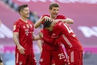 Fussball 1. Bundesliga Saison 20/21: JUBEL FC Bayern Muenchen