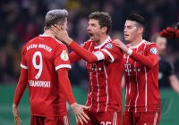 Fussball DFB Pokal Achtelfinale 17/18: FC Bayern Muenchen - Borussia Dortmund