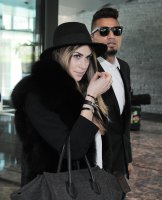 Fussball  International Kevin Prince Boateng (AC Mailand) mit Freundin Melissa Satta