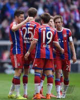 Fussball 1. Bundesliga Saison 14/15: FC Bayern Muenchen - Eintracht Frankfurt