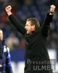 Fussball 1. Bundesliga: Hamburg - Schalke, RANGNICK jubelt