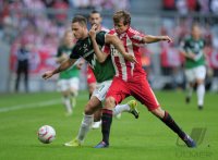 Fussball 1. Bundesliga  Saison 2010/2011: FC Bayern Muenchen - Werder Bremen