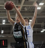 Basketball 1. Bundesliga 2011/2012:  Walter Tigers Tuebingen - Fraport Skyliners Frankfurt