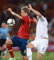 Fussball International Europameisterschaft 2012: Spanien - Frankreich