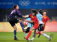 FUSSBALL  Olympia 2008   Vorrunde  Frauen   China - Argentinien