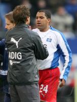 Fussball 1. Bundesliga: Hamburg - Moenchengladbach, AILTON, DOLL