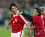 FUSSBALL  Quali Euro  2004 JUBEL Schweiz