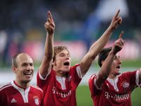 FUSSBALL  JUBEL BADSTUBER  (FC Bayern Muenchen )