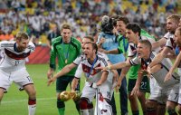 FUSSBALL WM 2014, FINALE: JUBEL Deutschland