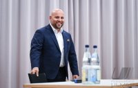 Streitgespraech OB Boris Palmer und AfD Landesvorsitzender Markus Frohnmaier in Tuebingen
