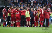 Fussball, 1. Bundesliga  Saison 2014/2015 Relegation: Karlsruher SC - Hamburger SV