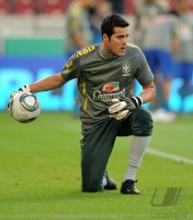 Fussball International  Testspiel: JULIO CESAR (Brasilien)