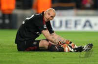 FUSSBALL INTERNATIONAL  CHL Viertelfinale 11/12:  Torwart Christian Abbiati (AC Mailand)
