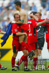 Fussball 1. Bundesliga: Schalke - Hannover, Jubel Hannover