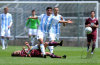U19 Fussball Bundesliga : Kevin Volland (li, TSV 1860 Muenchen) gegen Philipp Klement (re, 1FC Kaiserslautern)