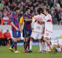 FUSSBALL  International CHL 09/10 : VfB Stuttgart -  FC Barcelona