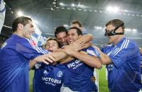 Fussball 1. Bundesliga: Schalke - Duisburg, Jubel Schalke
