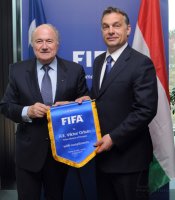 Fussball International  Ministerpraesident  von Ungarn  Orban besucht die FIFA