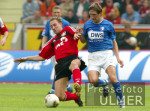 Fussball Bundesliga: Leverkusen - Bochum, Zweikampf