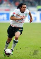 FUSSBALL, 1. BUNDESLIGA, 22. Spieltag: Bremen, PIZARRO Einzelaktion