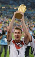 FUSSBALL WM 2014, FINALE: JUBEL Miroslav Klose (Deutschland)