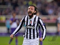 Fussball Europa League Saison 2013/2014: JUBEL Andrea Pirlo (Juventus Turin)