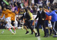 FUSSBALL International COPA DEL REY 13/14: JUBEL Cristiano Ronaldo (Real Madrid)