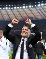 Fussball DFB Pokalendspiel 17/18: JUBEL Trainer Niko Kovac (Eintracht Frankfurt)