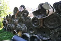 Fussball Bezirksliga 2019/2020: Alter Kunstrasen der SG Dornstetten (Kreis Freudenstadt)